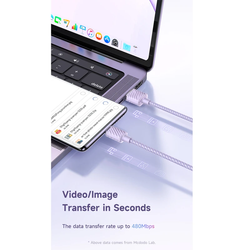 کابل USB به USB-C مک دودو مدل CA-3650 طول 1.2 متر - تصویر 3