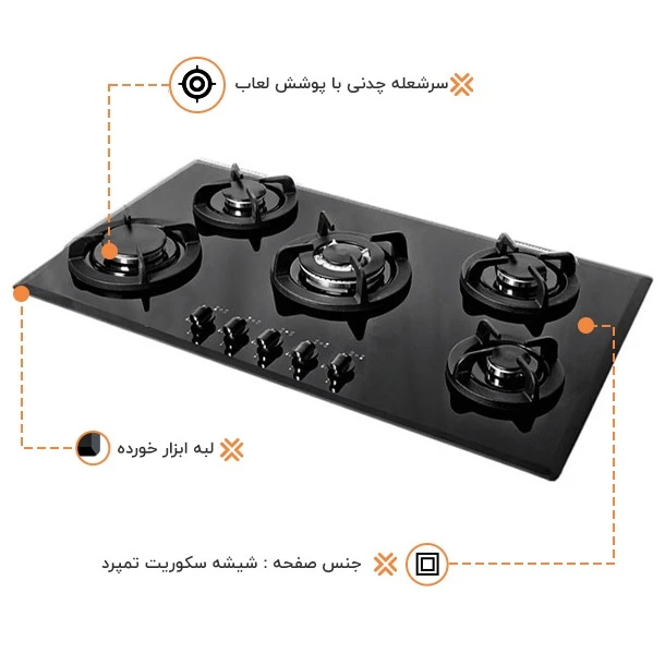 اجاق گاز صفحه ای اخوان مدل GI-35 NP - تصویر 3