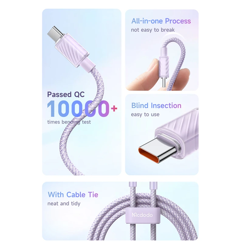 کابل USB به USB-C مک دودو مدل CA-3650 طول 1.2 متر - تصویر 4
